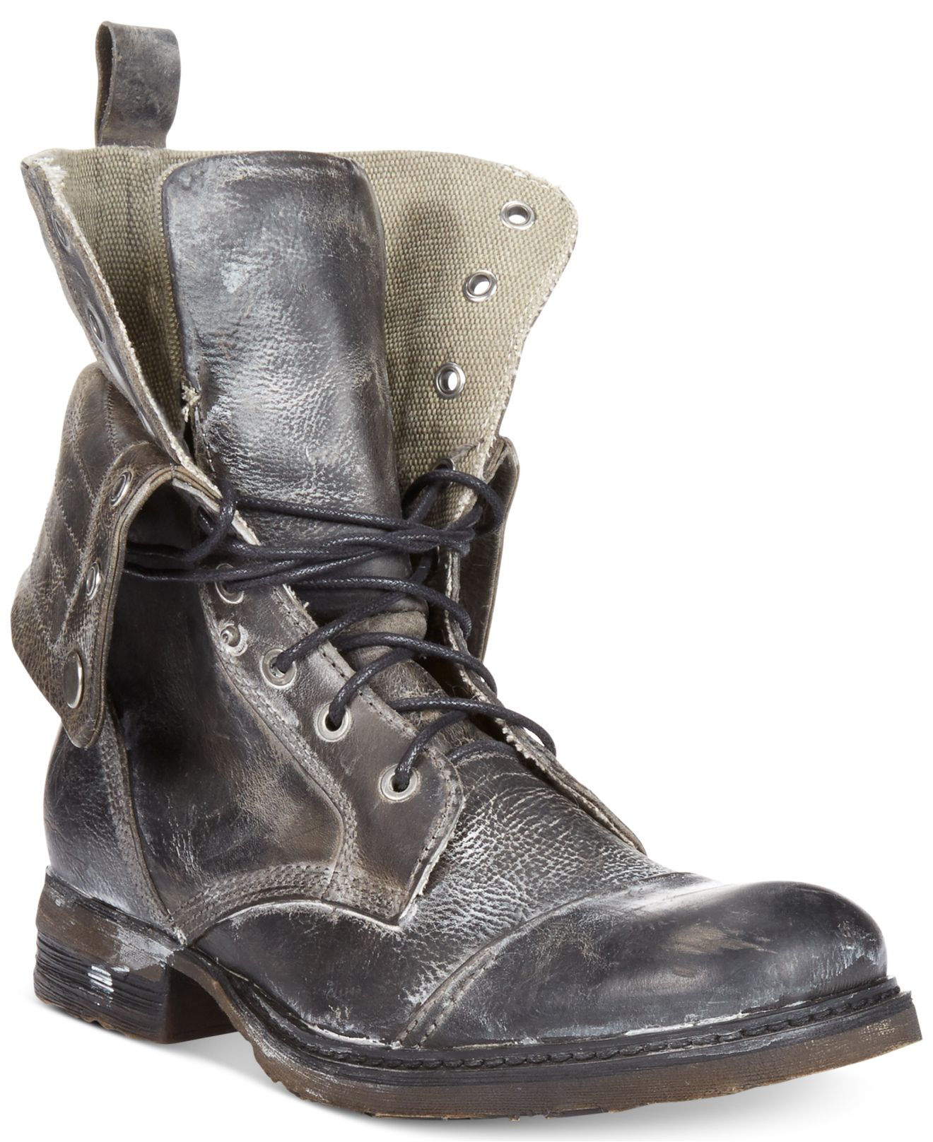 Bed Stu Bed Stu James Cap-toe Boots in Gray for Men - Lyst