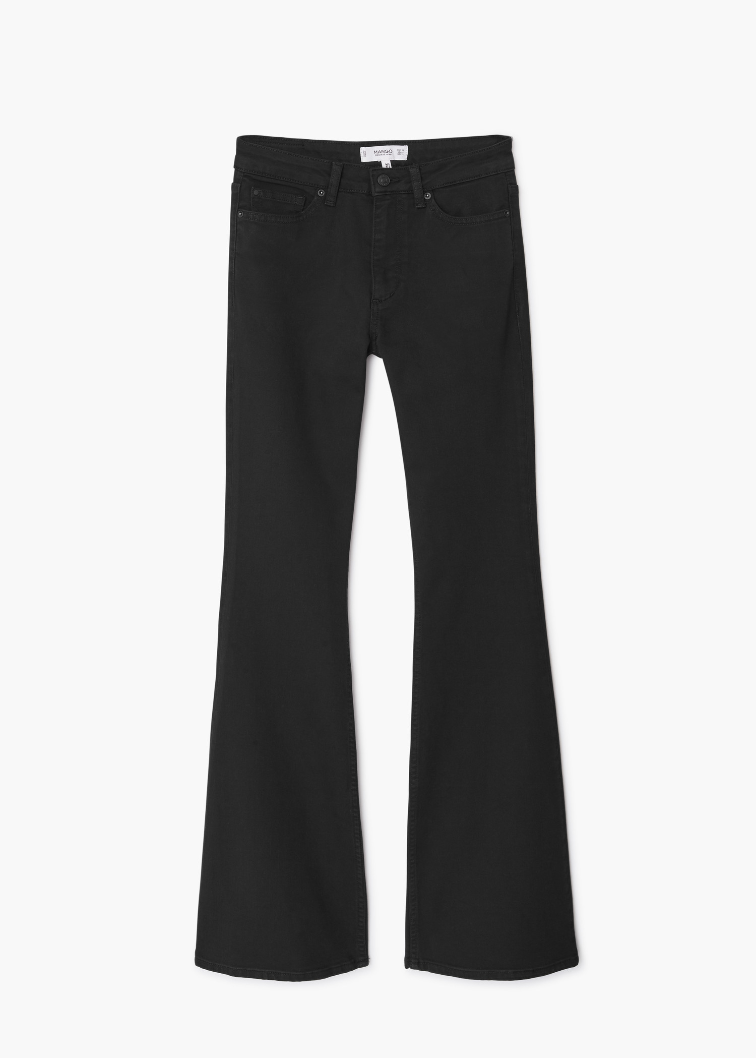 mango high waist flared jeans