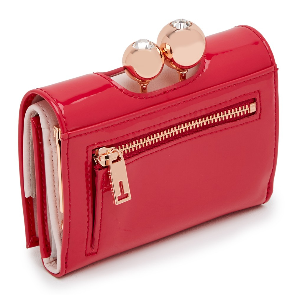 ted baker red patent purse
