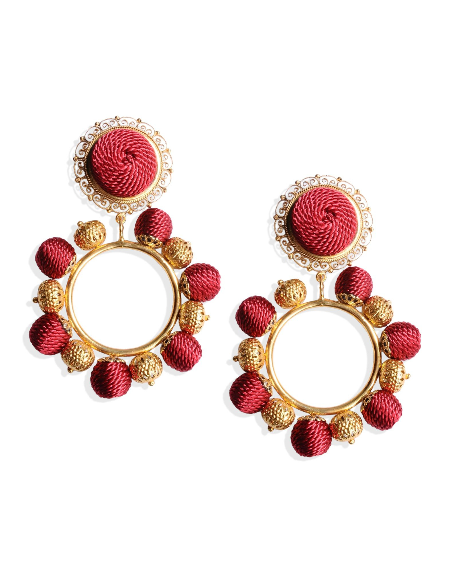 Dolce & gabbana Earrings in Red (Gold) Lyst