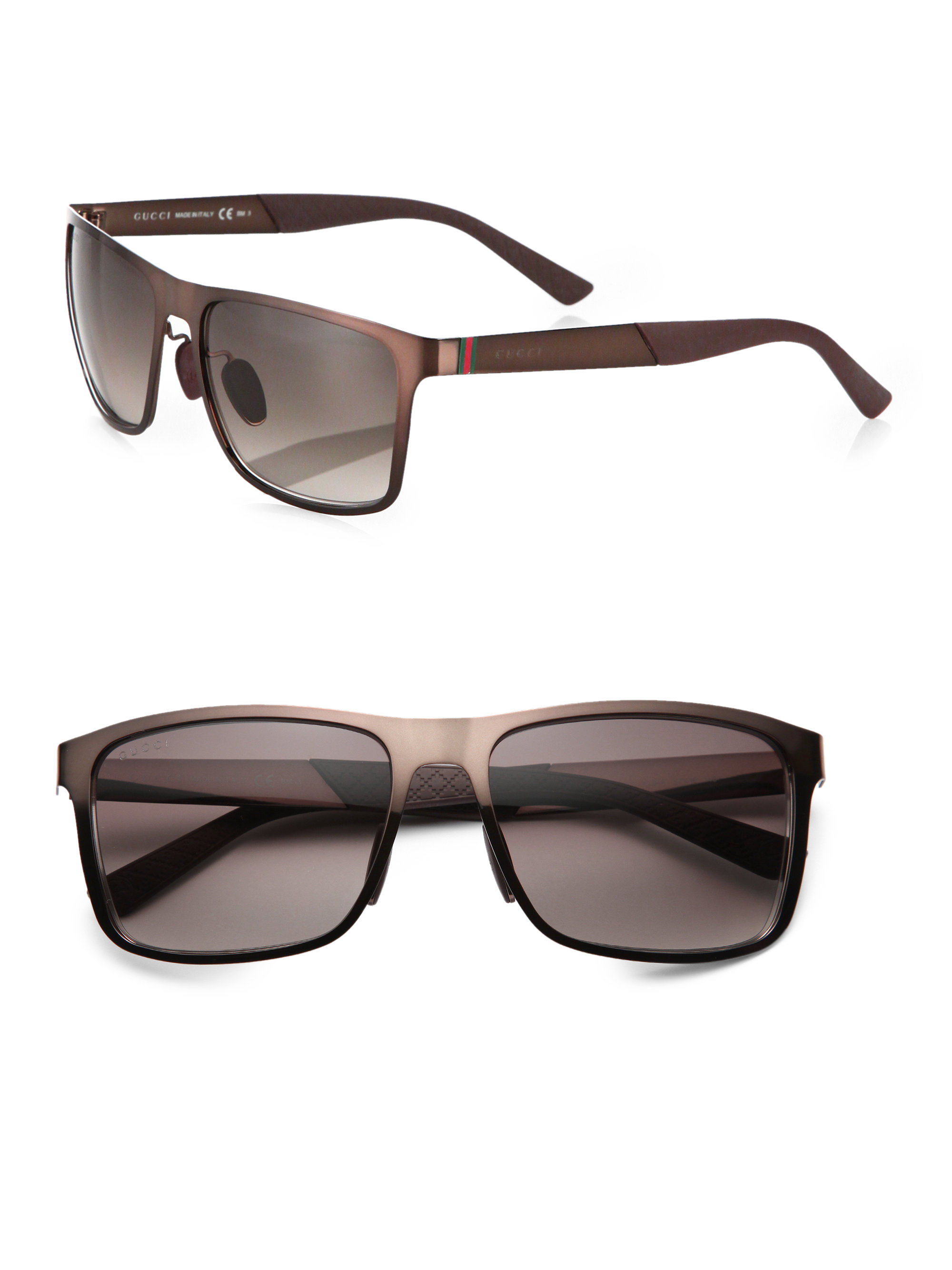 Lyst Gucci Sport Active Sunglasses In Brown For Men