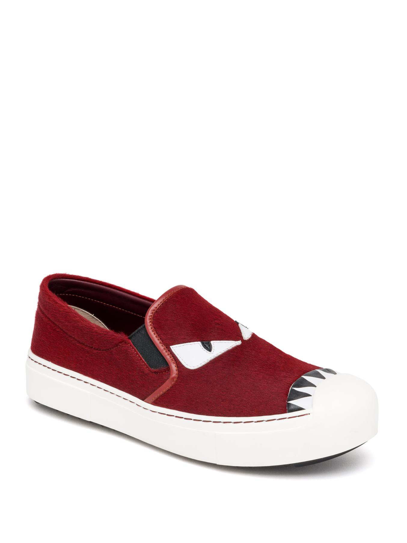 fendi sneakers fendi buggies leather calf hair slip on sneakers in fendi sneakers fendi buggies leather calf hair slip on sneakers in