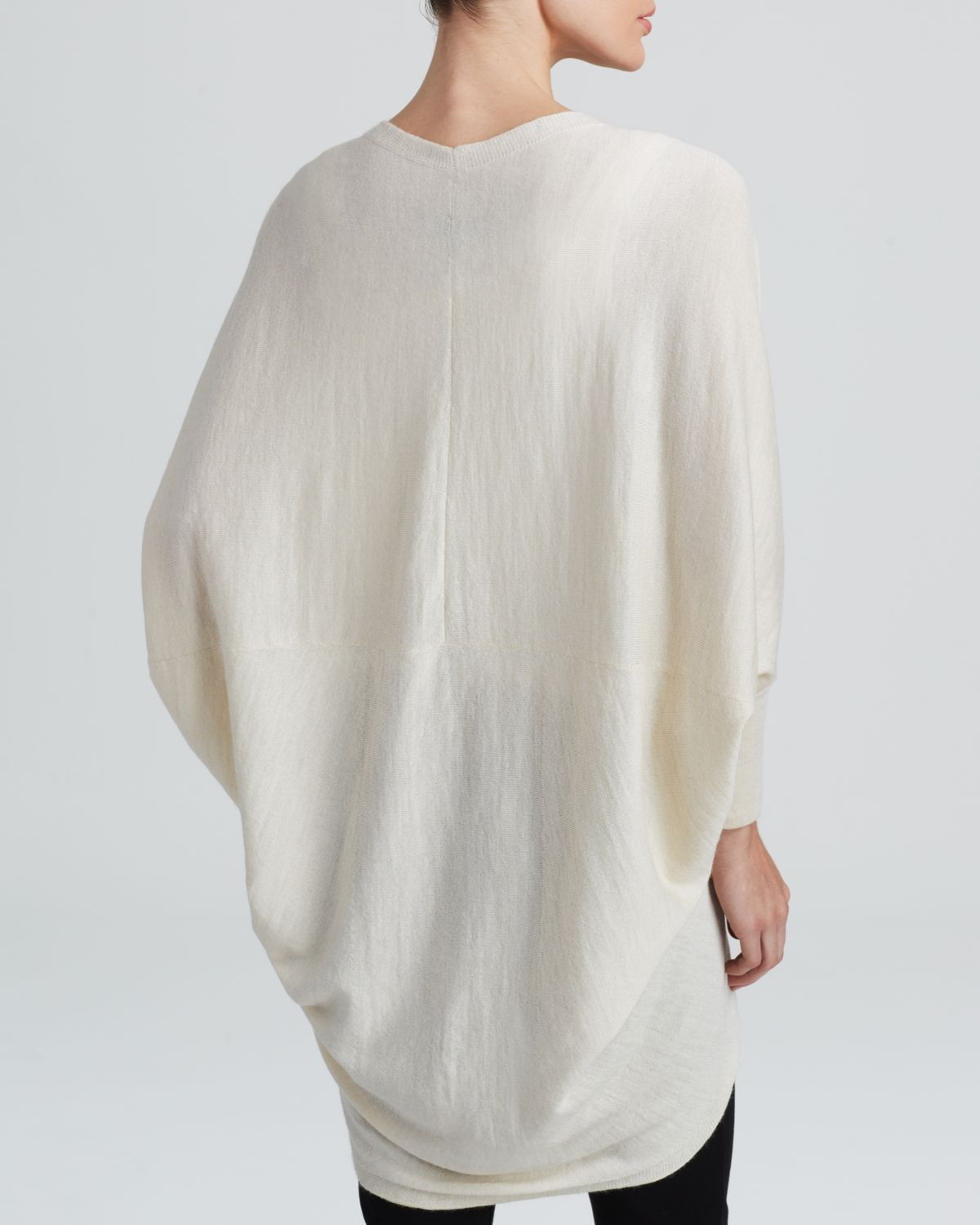 white cocoon cardigan