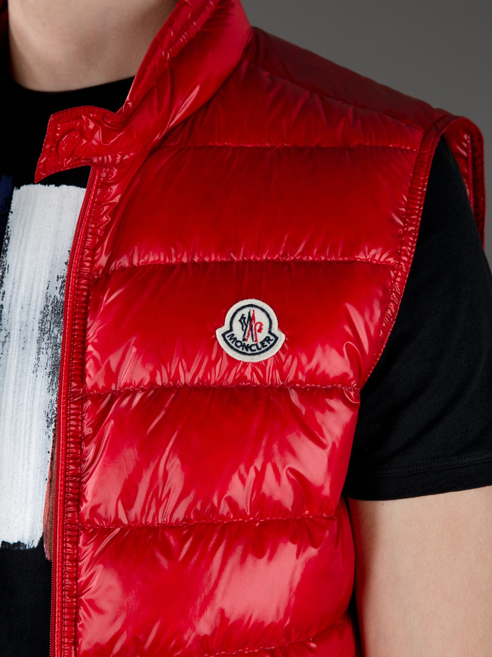 Moncler Synthetic Gui Puffer Vest in Dark Red (Red) for Men | Lyst