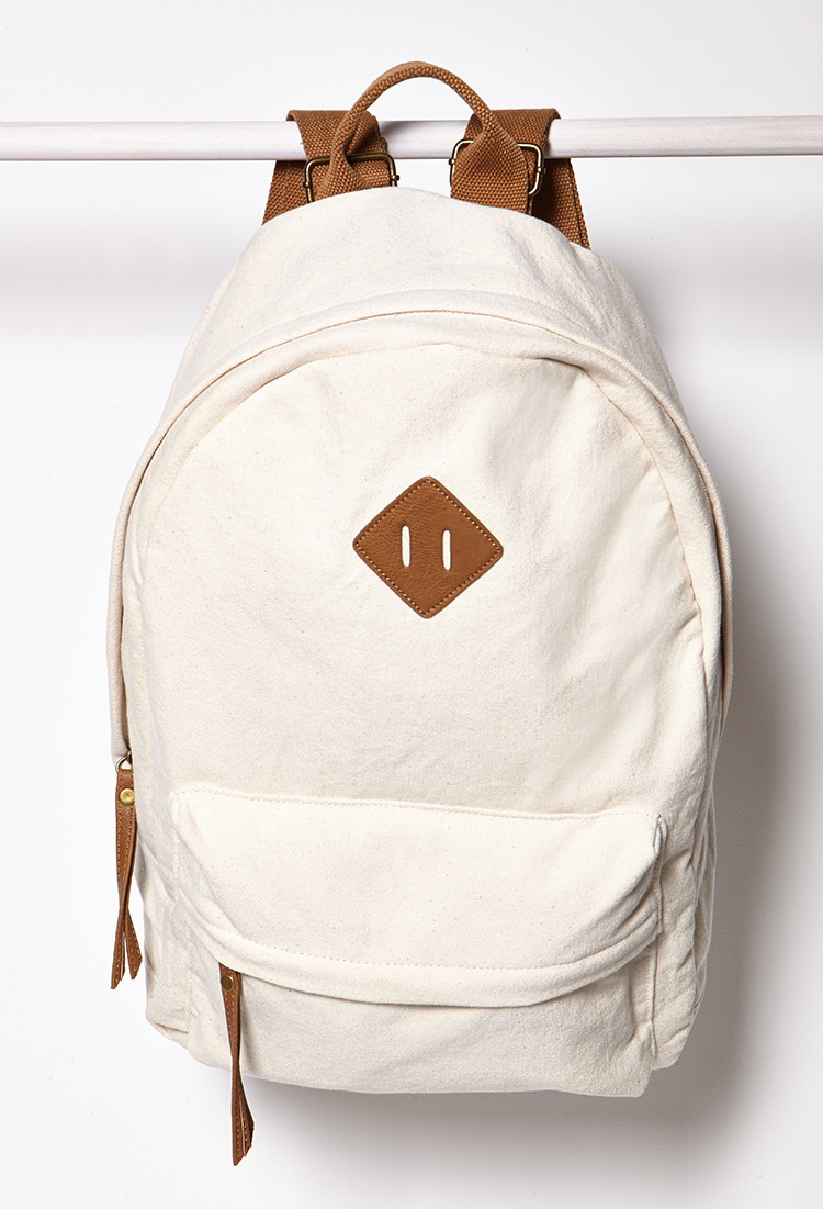 Lyst - Forever 21 Classic Canvas Backpack in Natural