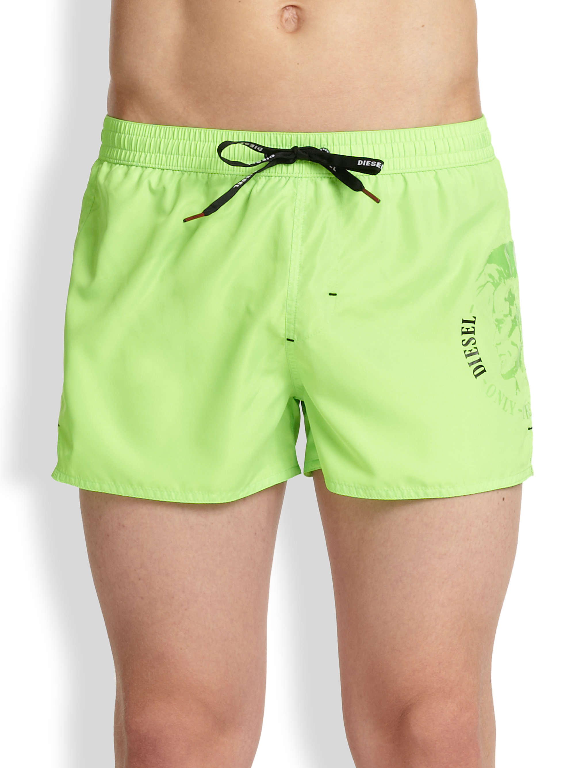 DIESEL Coral Rife Swim Trunks in Bright Green (Green) for Men Lyst