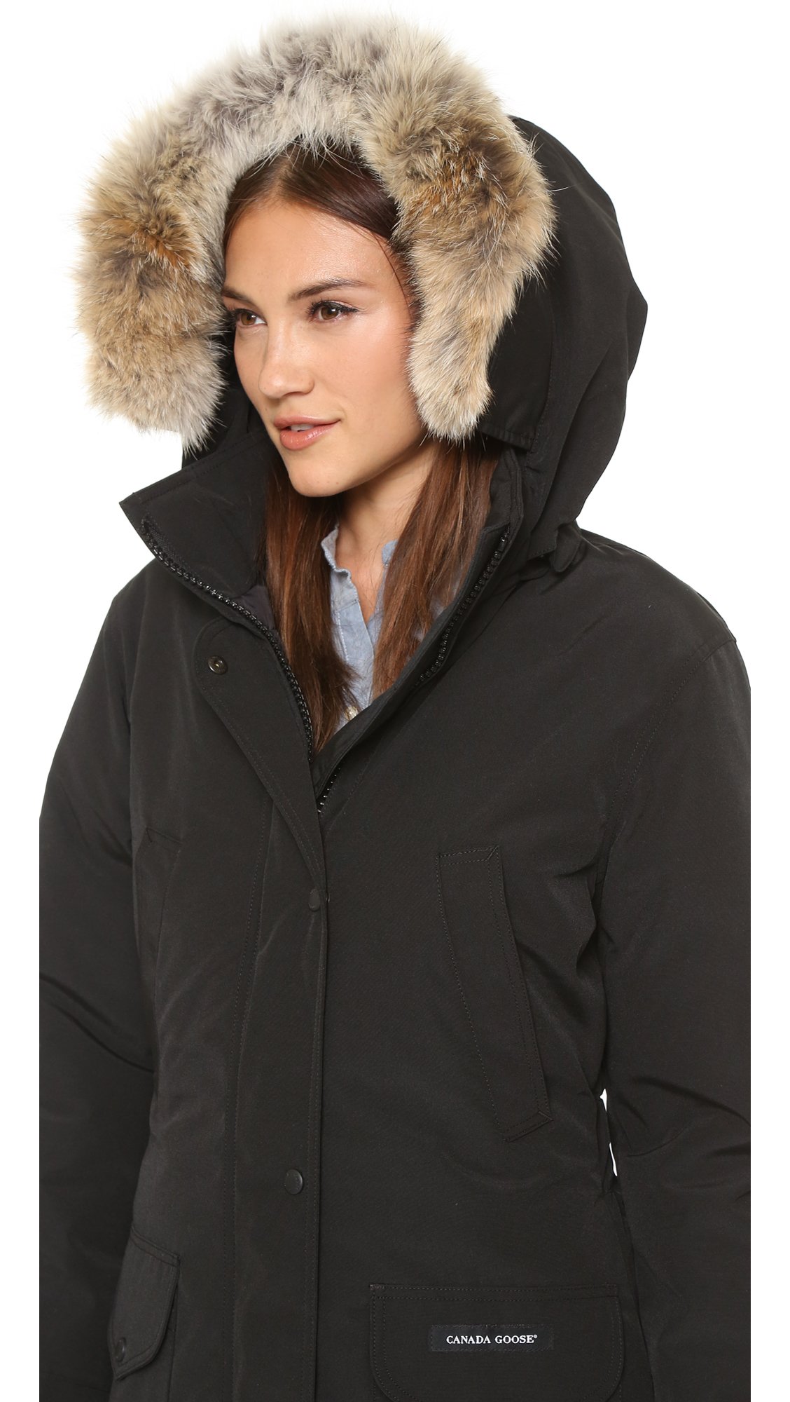 Canada Goose womens outlet store - Canada goose Trillium Parka - Military Green in Green (Black) | Lyst