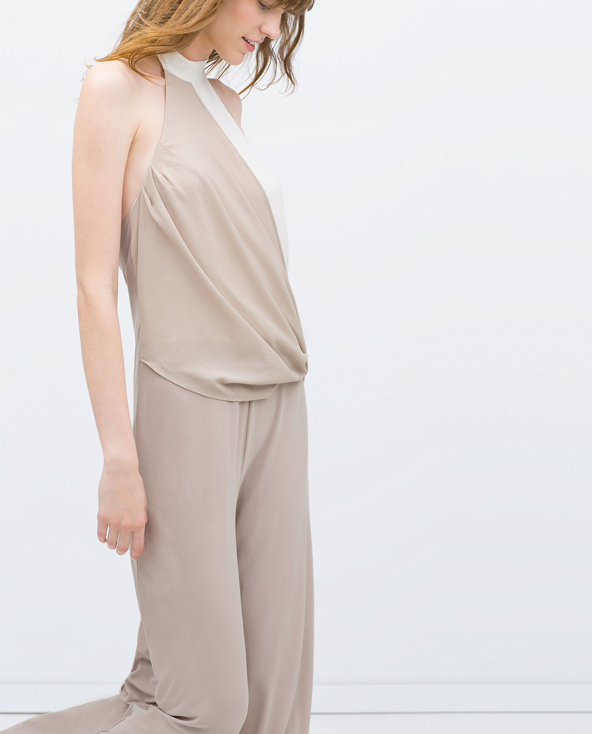 two tone jumpsuit