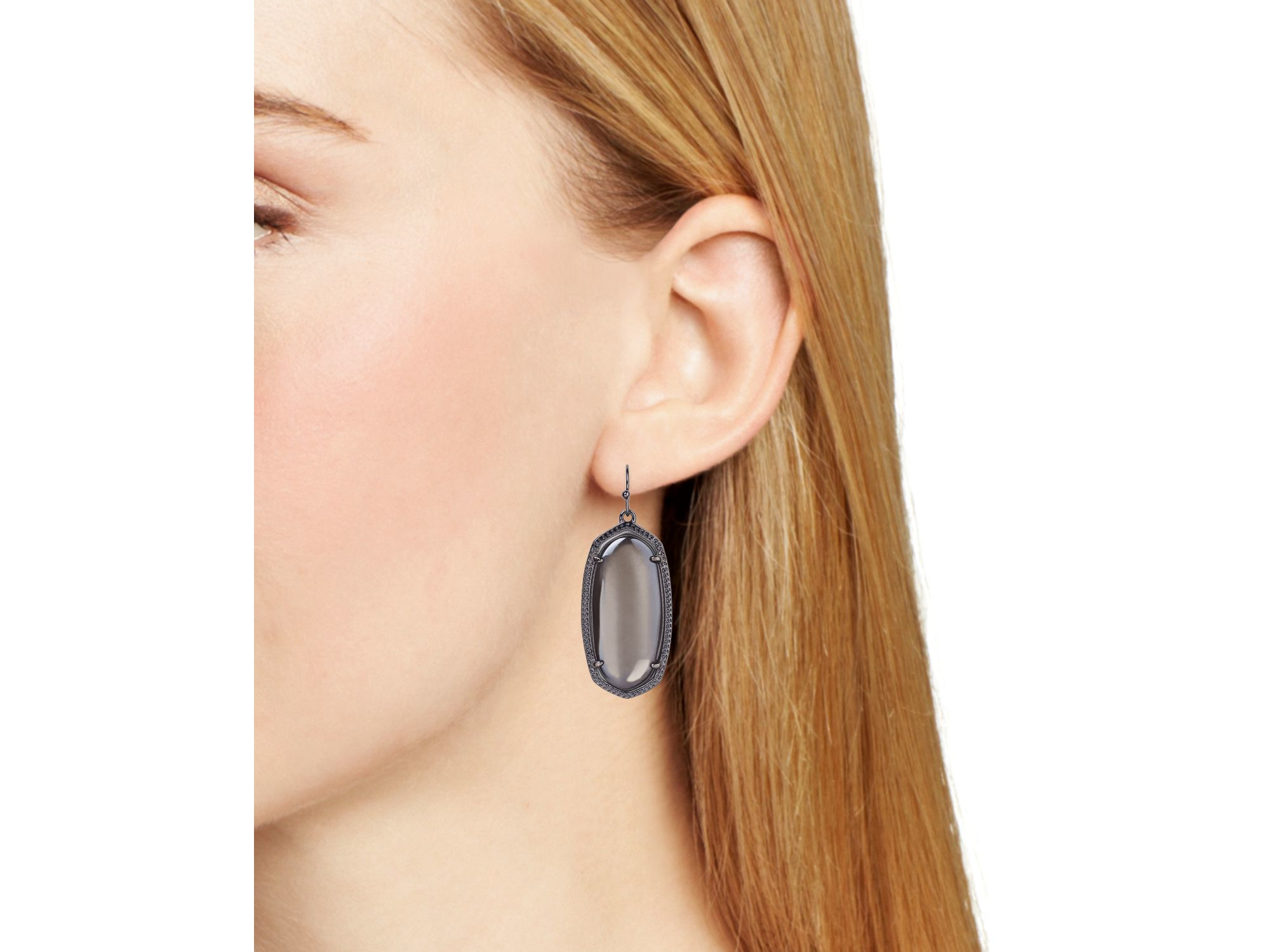 Lyst Kendra Scott Elle Drop Earrings In Metallic Gallery