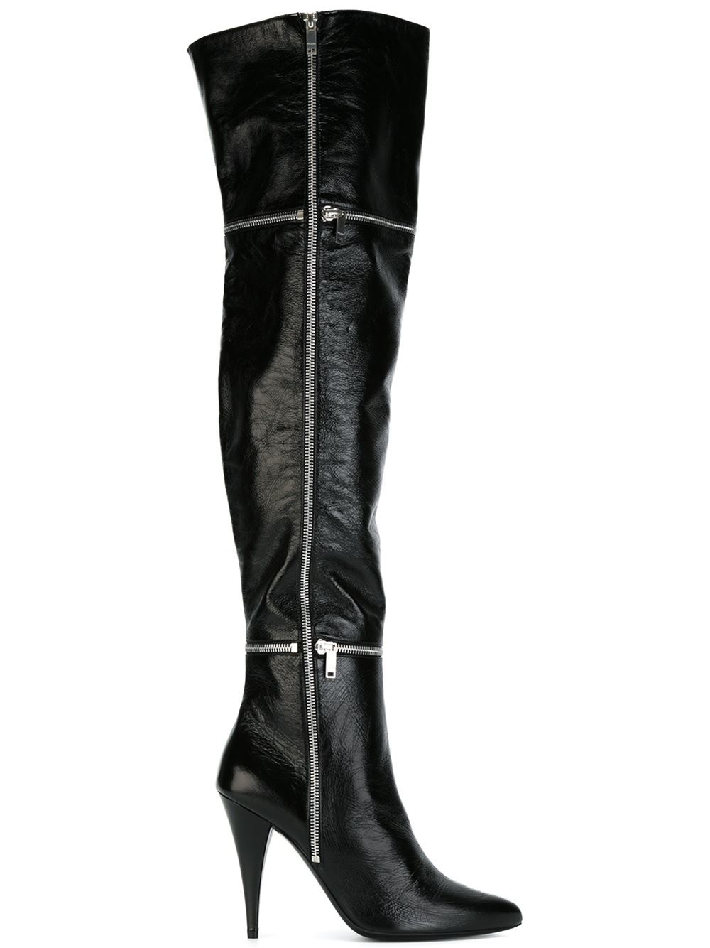 saint laurent thigh high boots