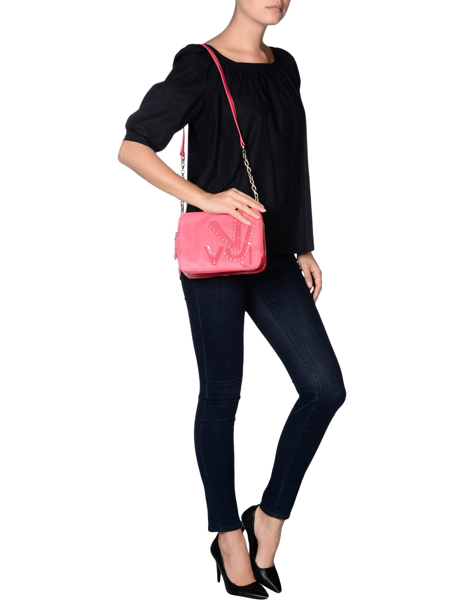 versace jeans pink bag