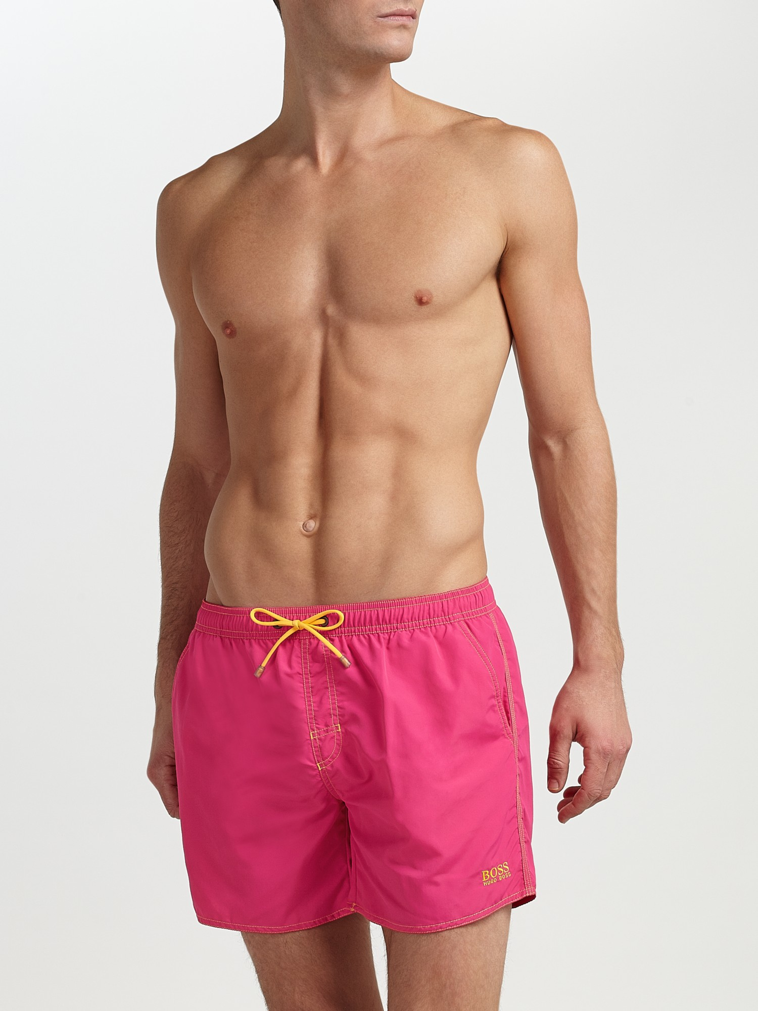 BOSS by Hugo Boss Boss Lobster Swim Shorts in Pink for Men Lyst