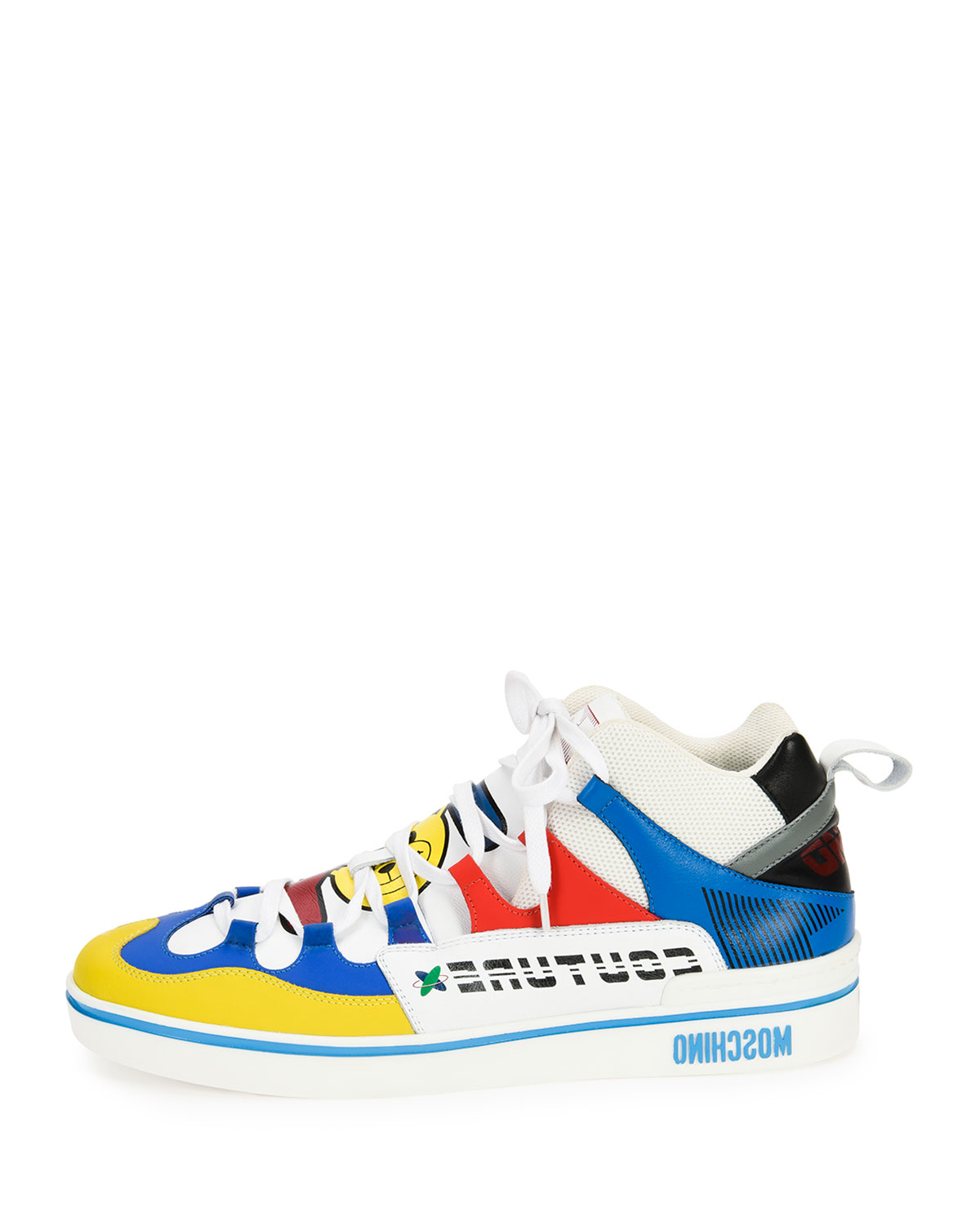 Moschino Toy Leather Sneakers for Men 