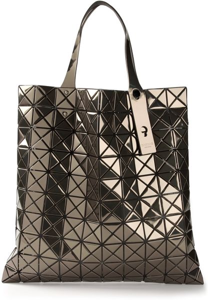 Bao Bao Issey Miyake Geometric Panel Tote Bag in Silver (metallic) | Lyst