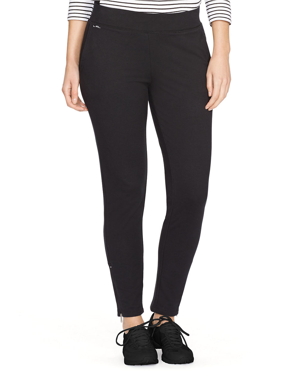 Lauren by ralph lauren Plus StraightLeg Active Pants in Black Lyst