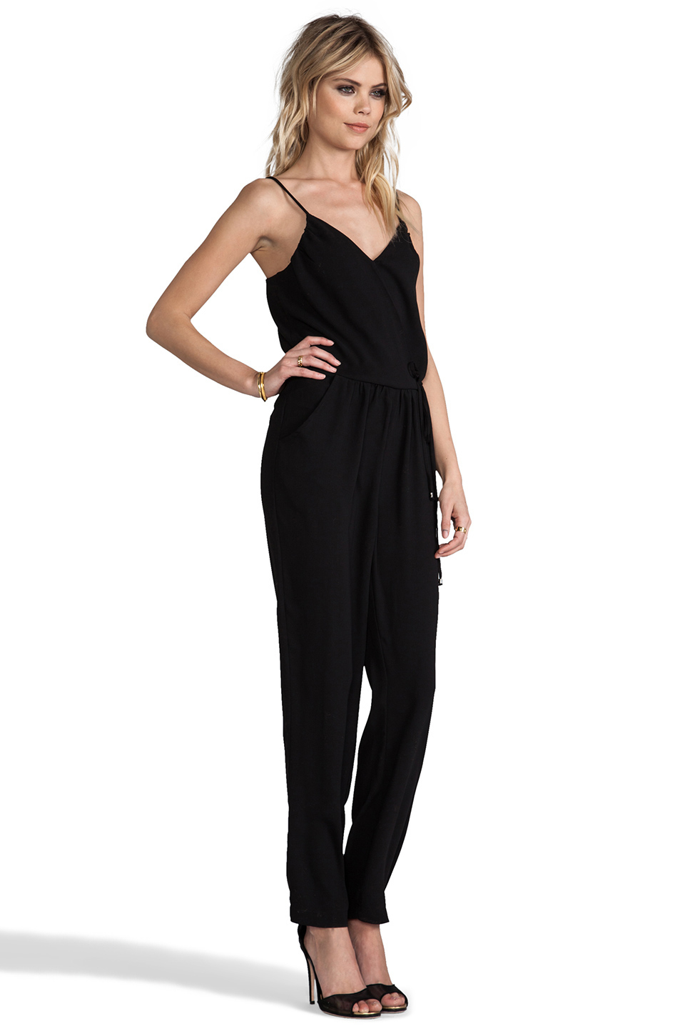 greylin luna velvet jumpsuit