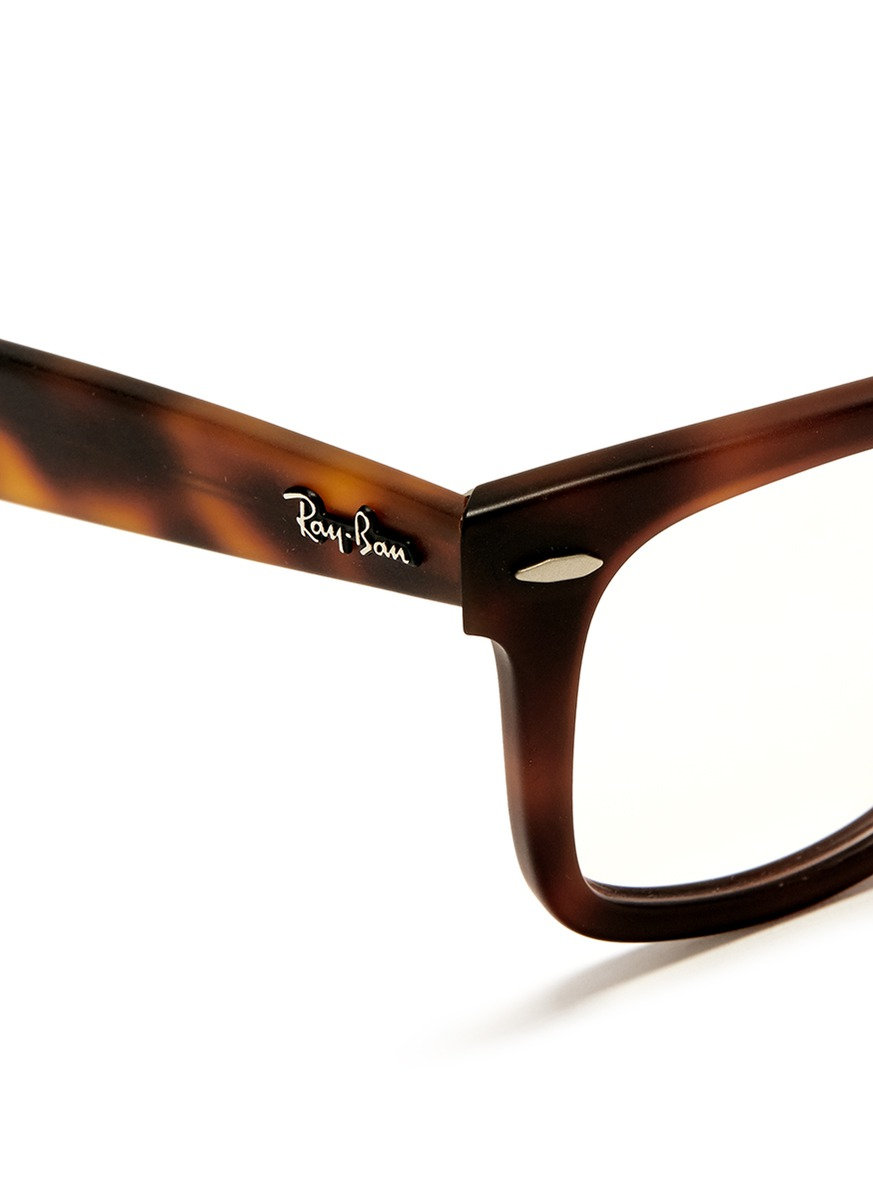ray ban matte tortoise eyeglasses