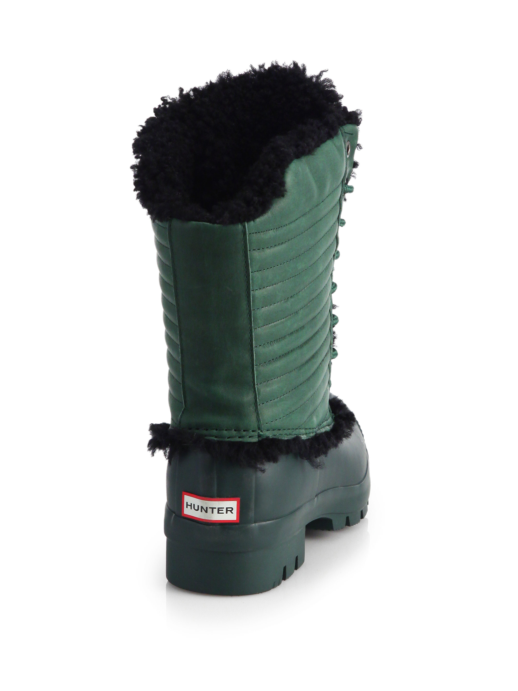 hunter boots with fur inside