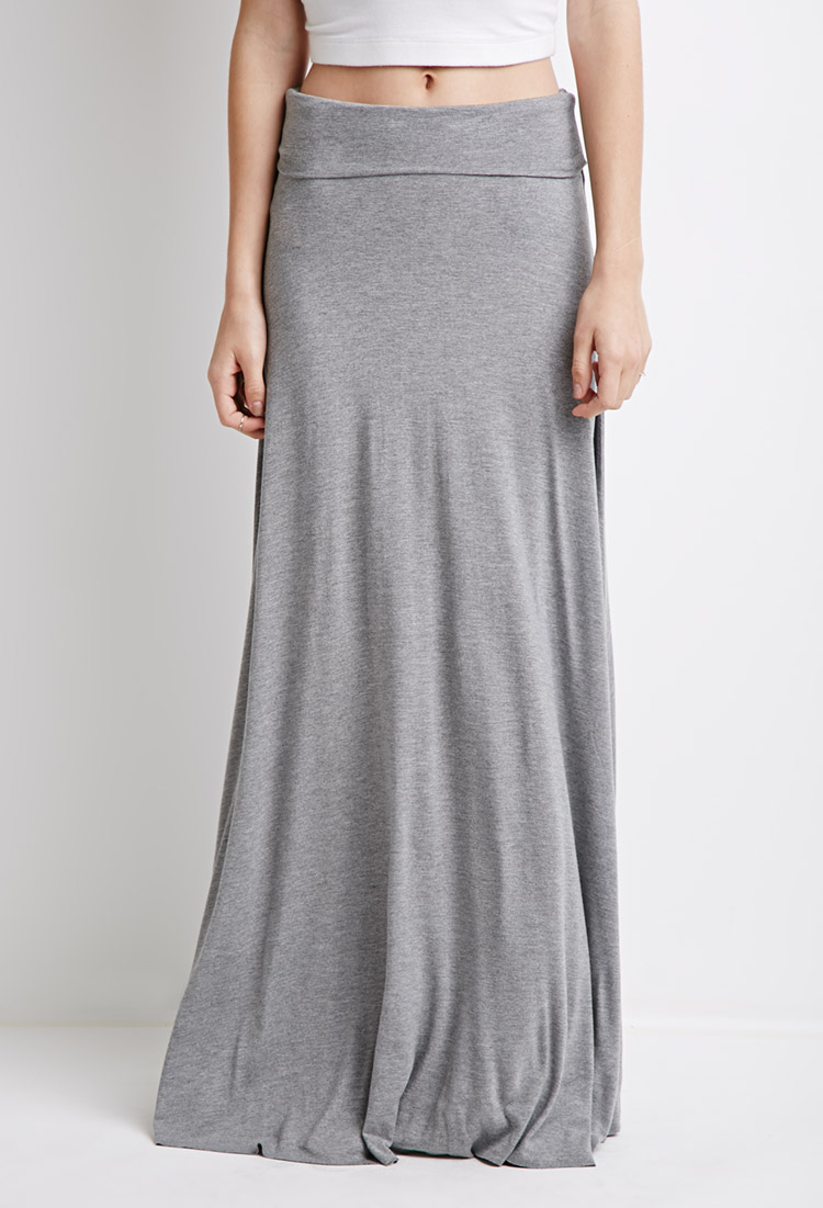 gray maxi skirt forever 21