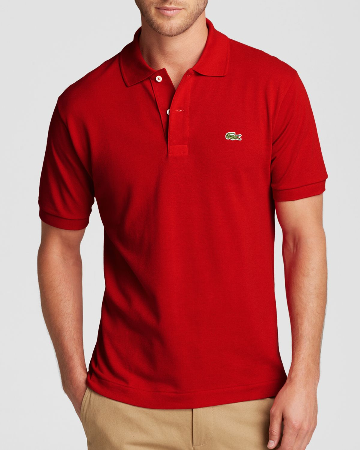 lacoste slim fit polo sale
