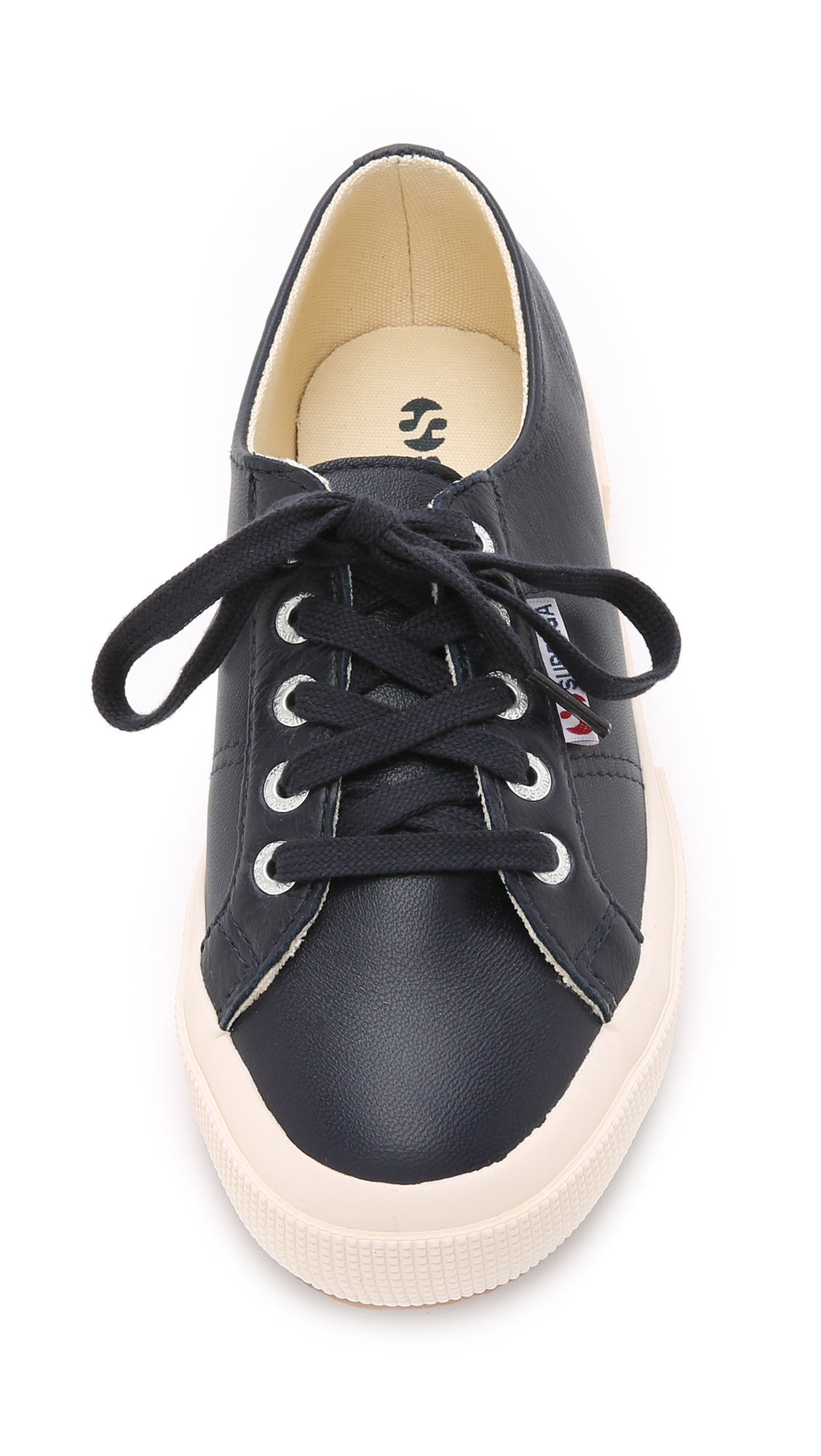 superga navy leather