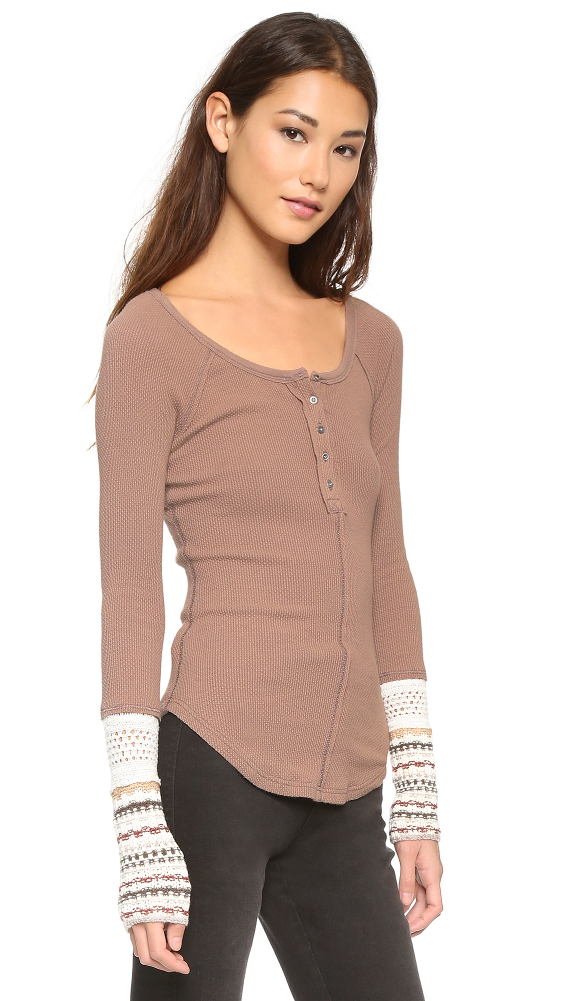 free people thermal henley