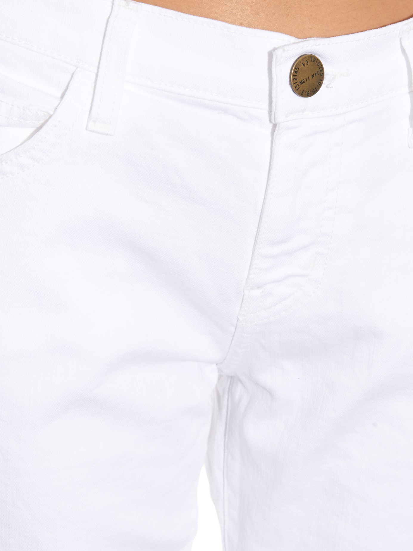 Current/Elliott The Flip Flop Mid-rise Flared Cropped Jeans in White | Lyst