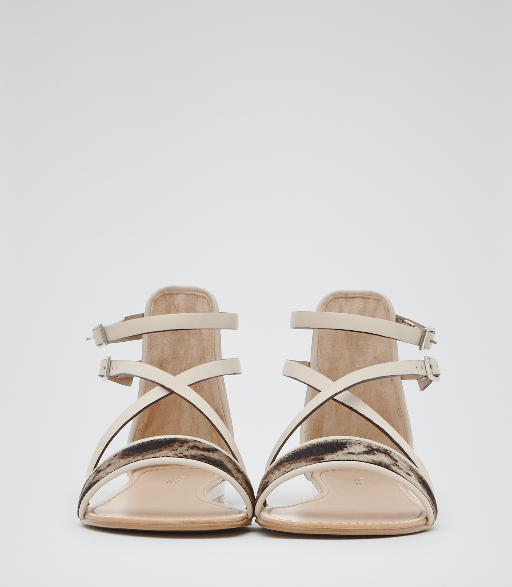 Reiss Serena Double  Strap  Flat Sandals  Lyst