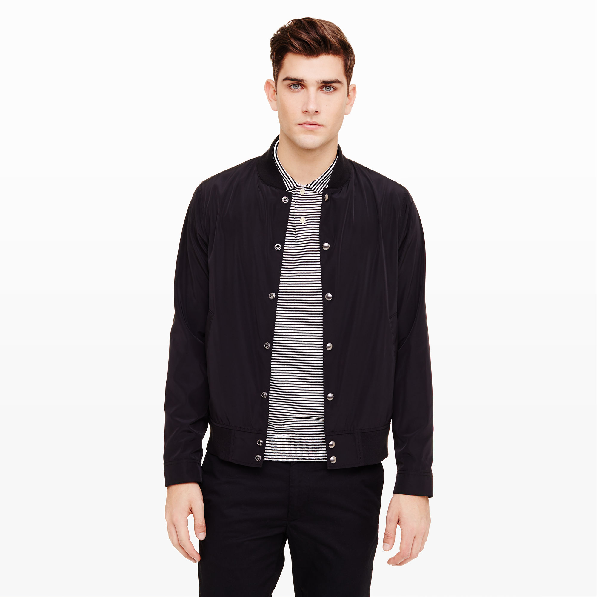 Club monaco Baseball Jacket in Black for Men Lyst