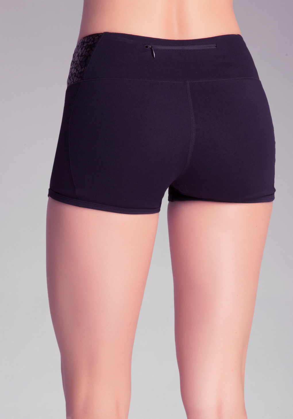 Lyst - Bebe Animal Foil Shorts in Black