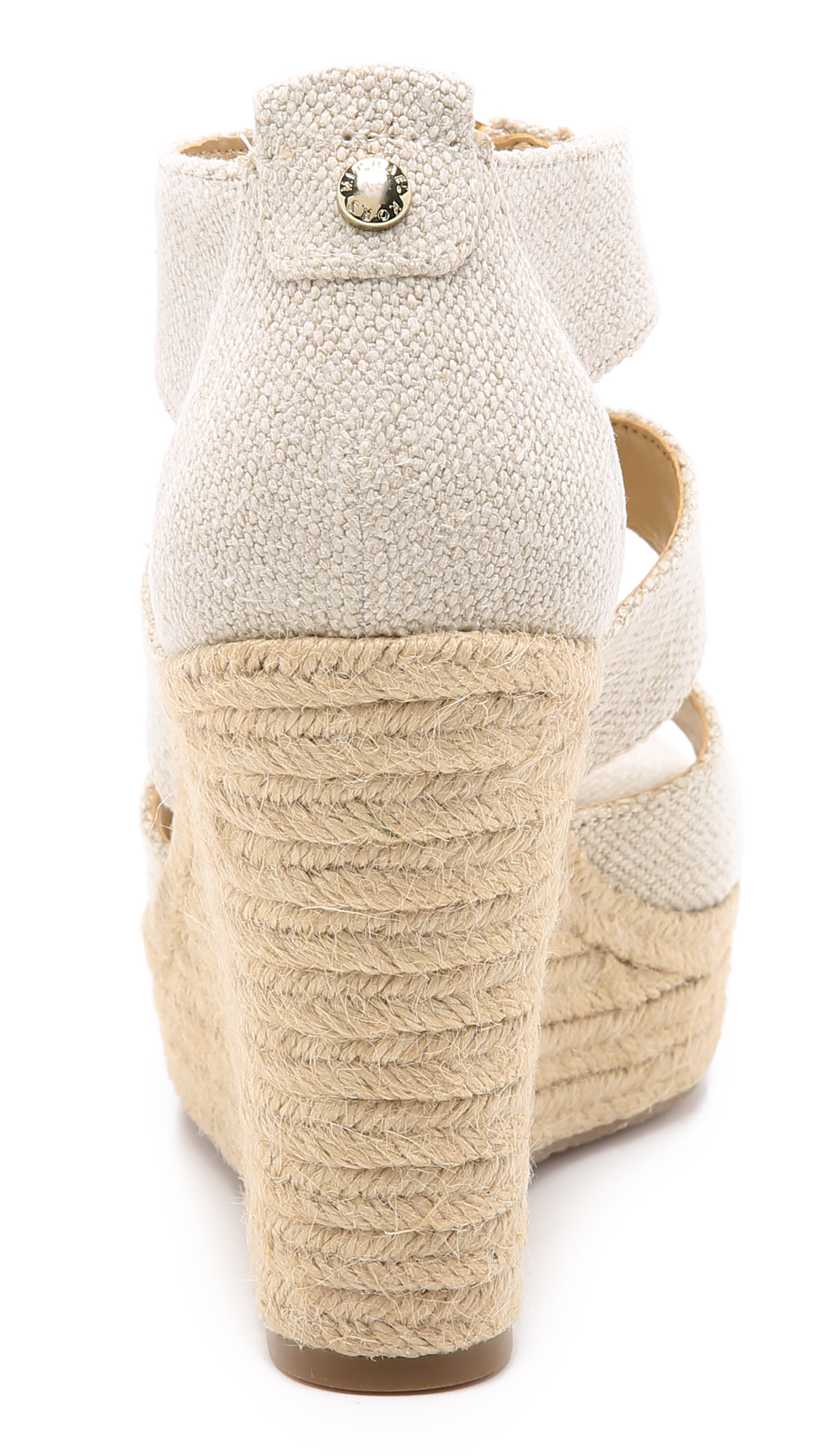 MICHAEL Michael Kors Damita Wedge Sandals in Natural | Lyst