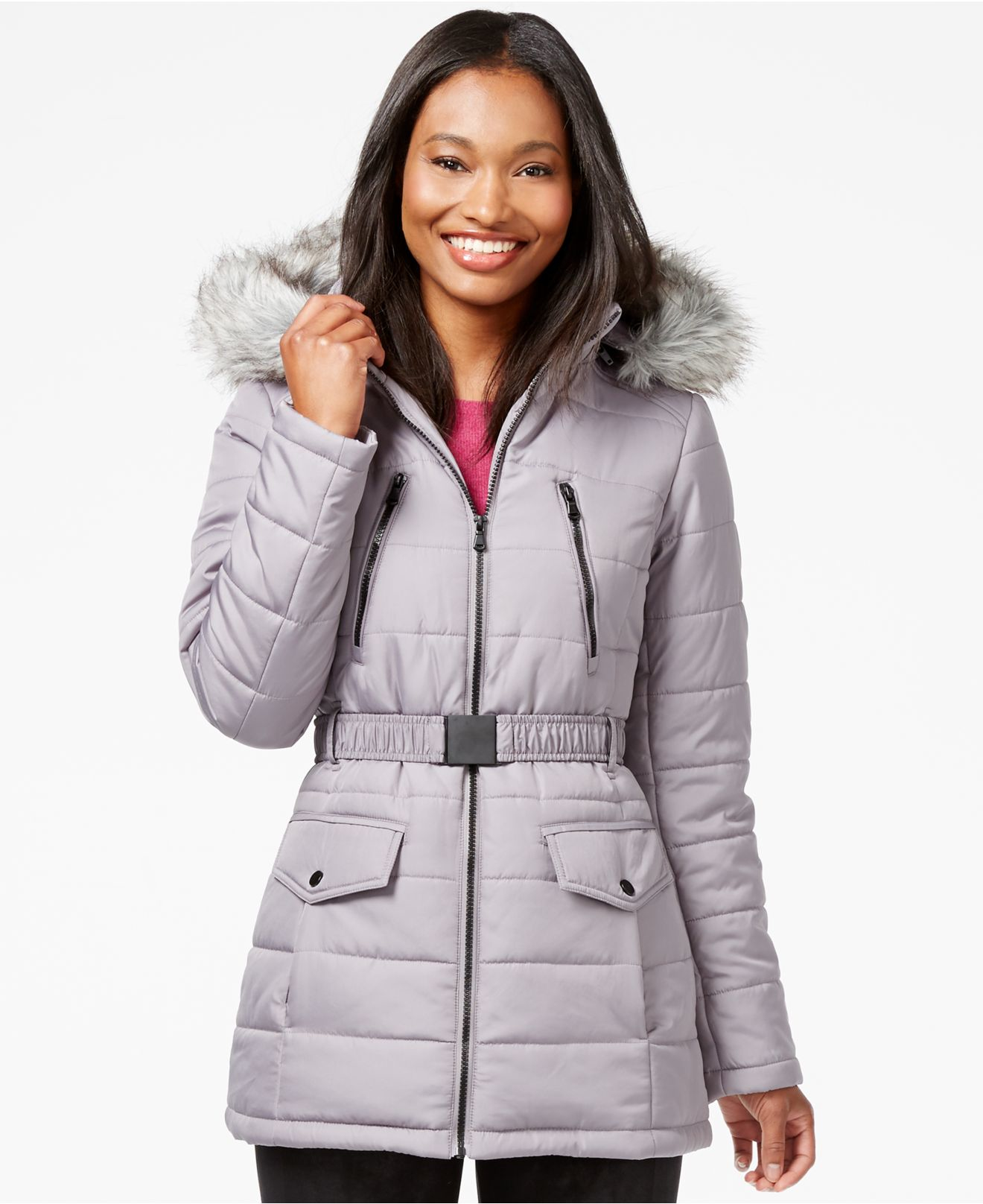 celebrity pink puffer jacket