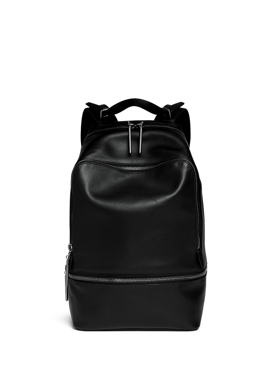 3.1 Phillip Lim '31 Hour' Zip Leather Backpack in Black | Lyst