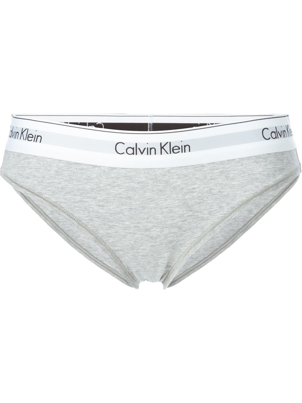 Calvin klein Logo Waistband Briefs in Gray (grey) Lyst