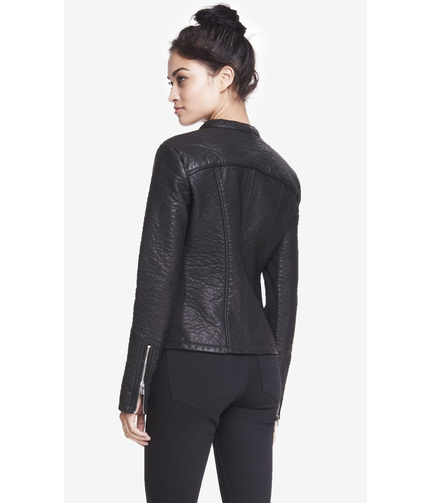 express black moto jacket