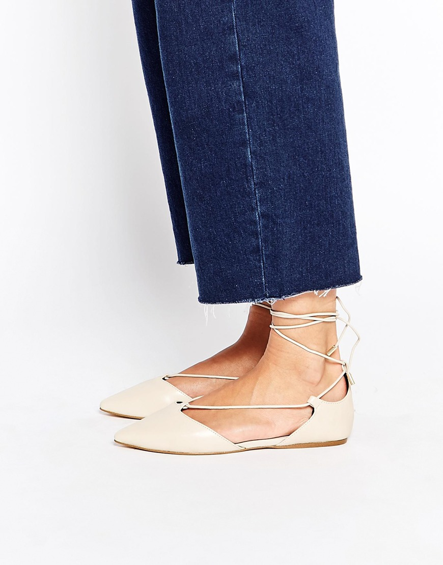 aldo lace up flats