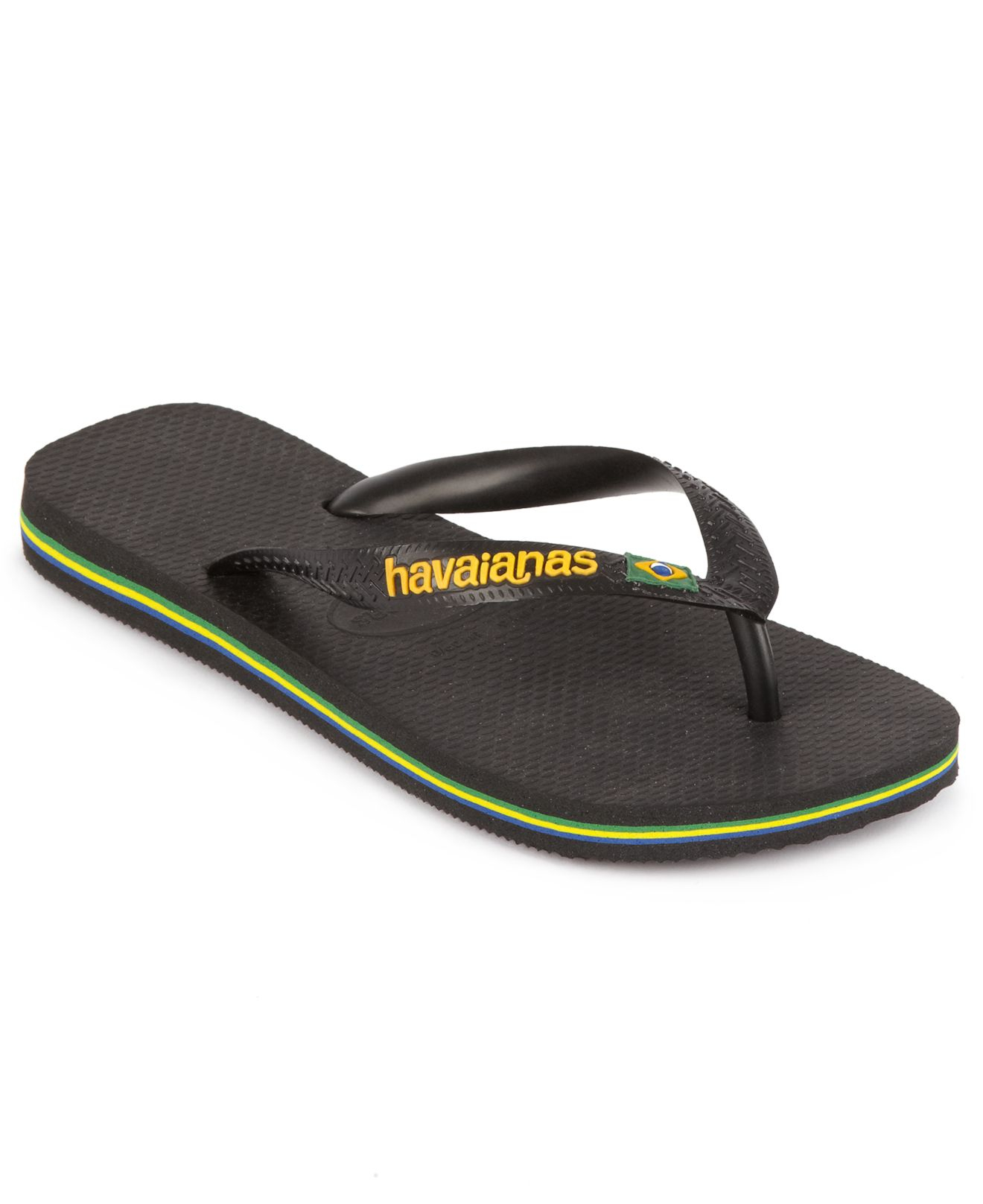 havaianas brazil logo flip flops