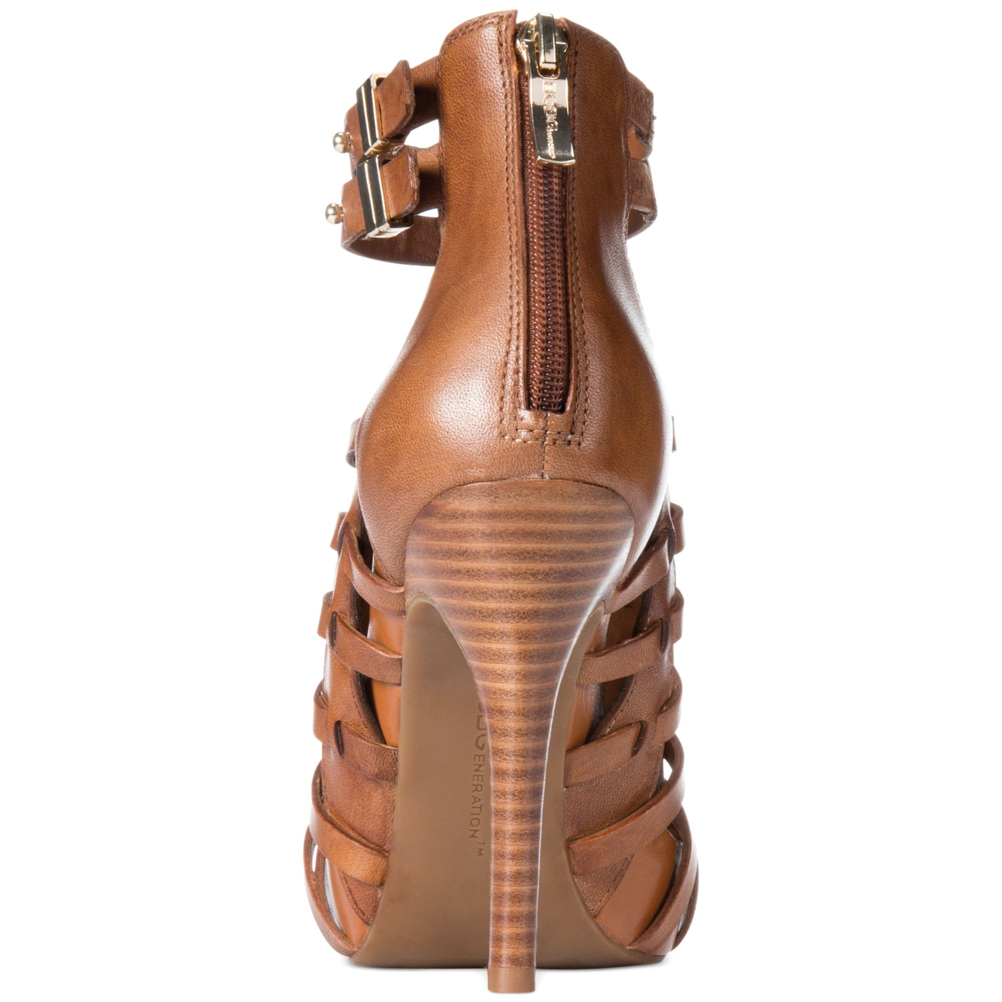 bcbgeneration braided heeled sandals