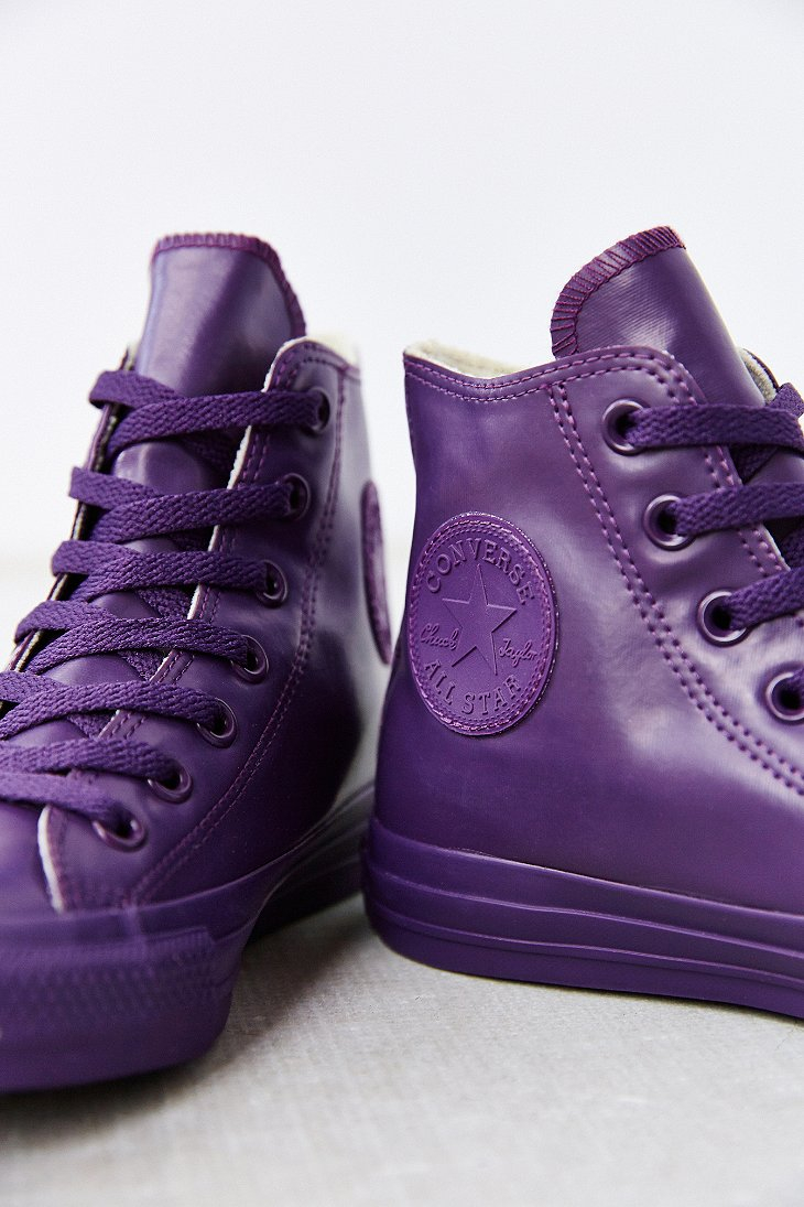 Converse Chuck Taylor All Star Berry Rubber High-Top Women'S Sneaker in  Purple | Lyst