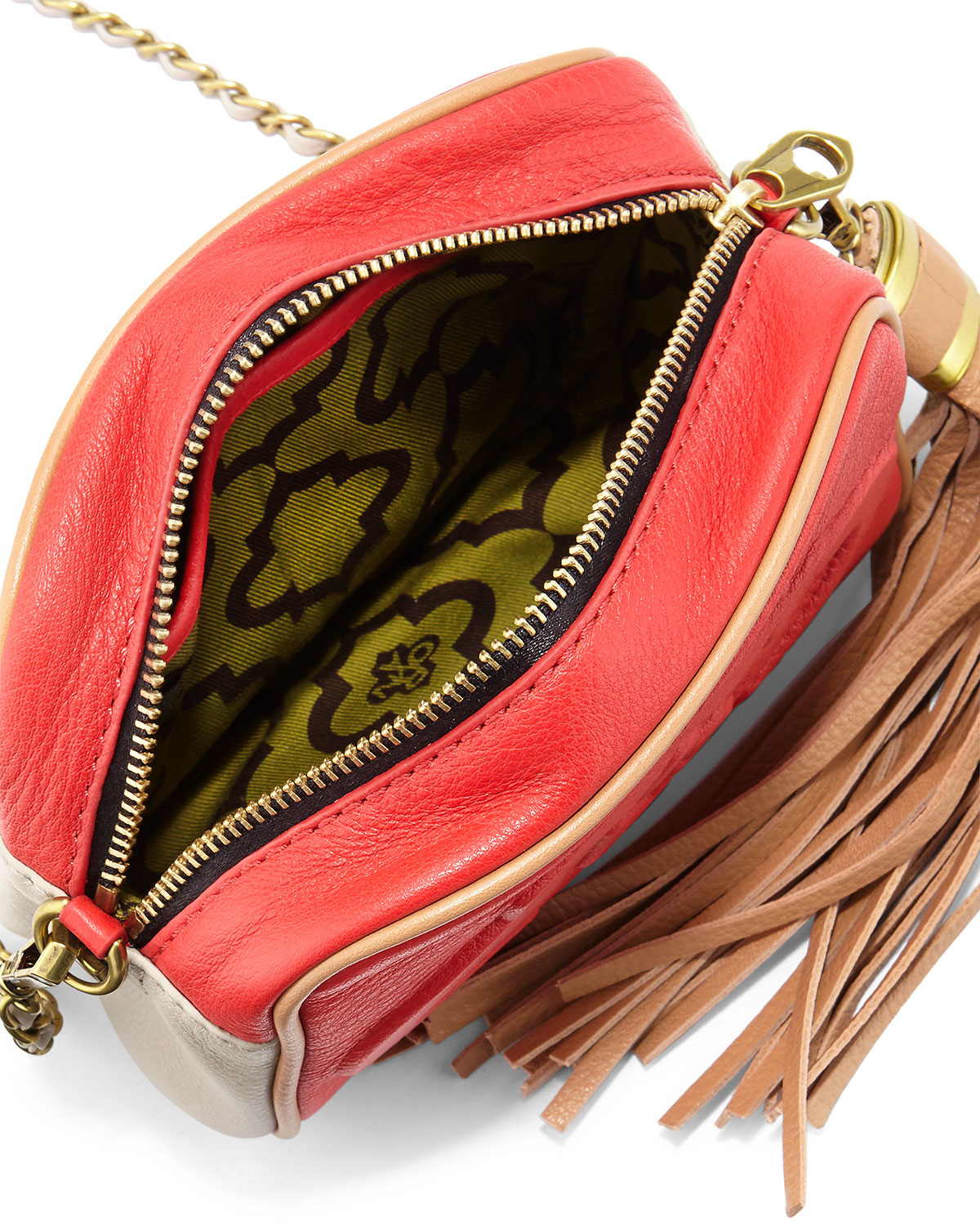 Lyst - Oryany Taylor Color-Blocked Leather Bag in Red