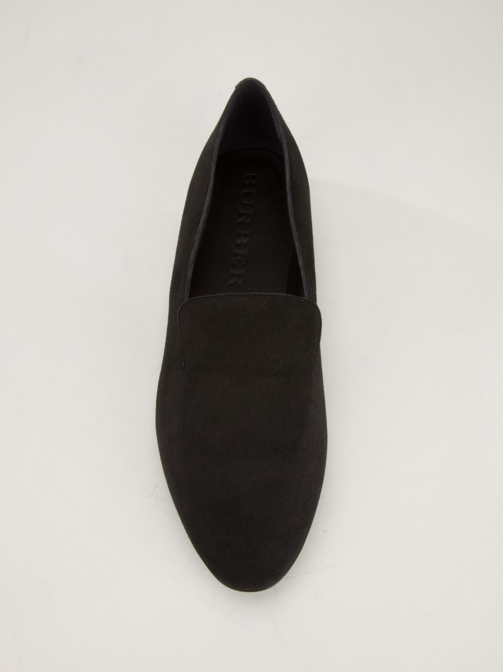 Lyst - Burberry Whole Cut Slipper in Black