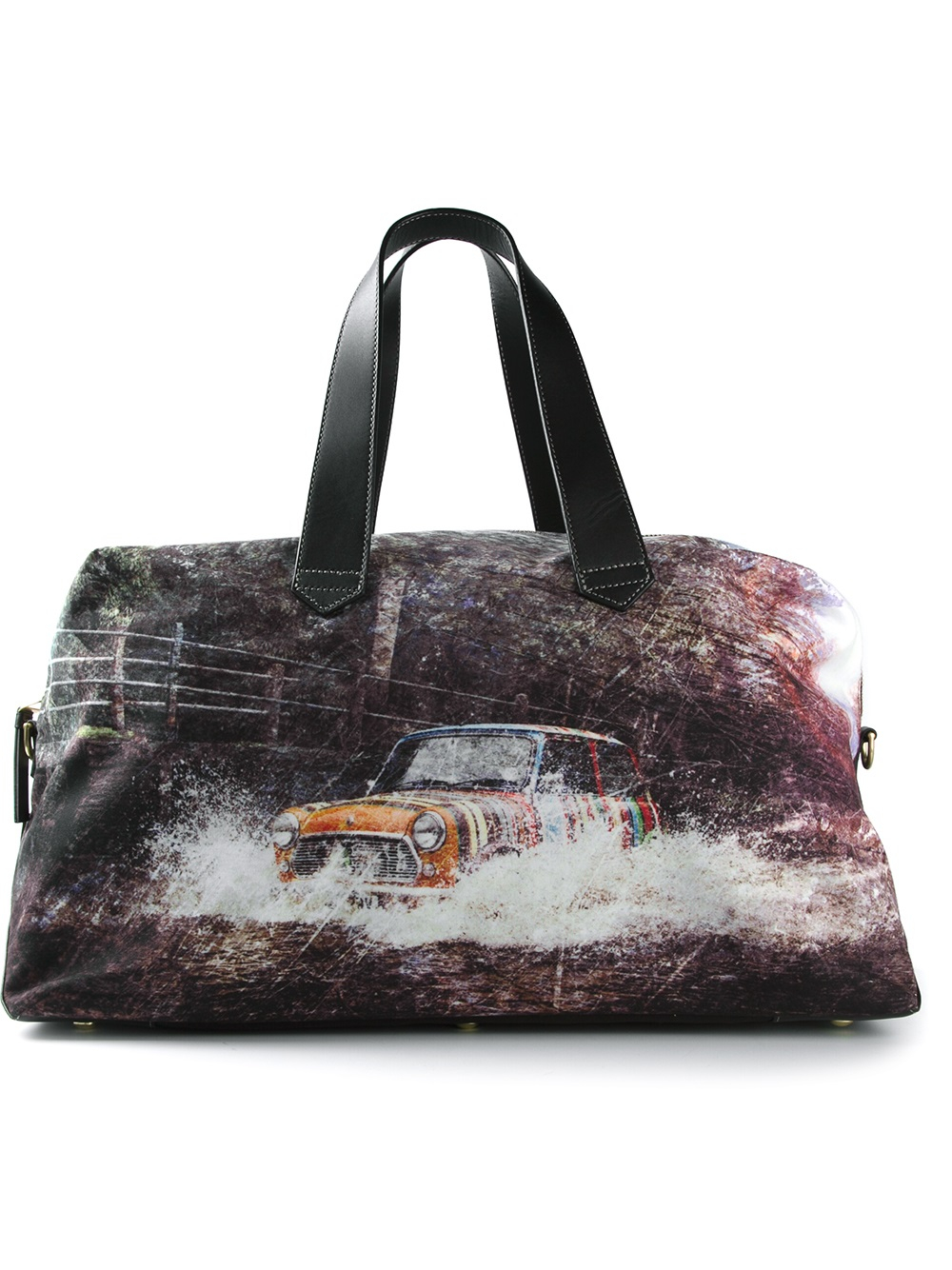 Paul Smith Mini Cooper Print Holdall in Black for Men - Lyst