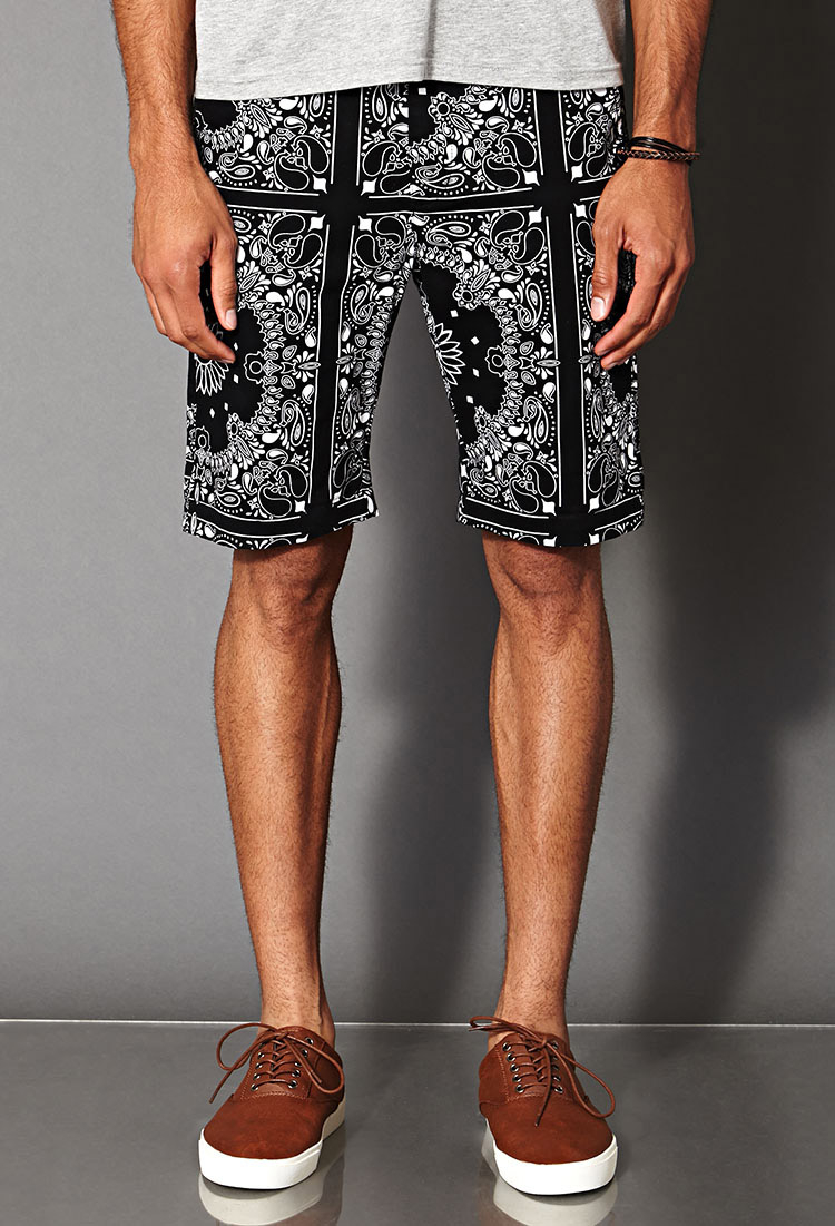 Forever 21 Bandana Print Shorts in 