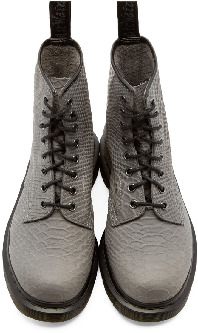 dr martens python grey