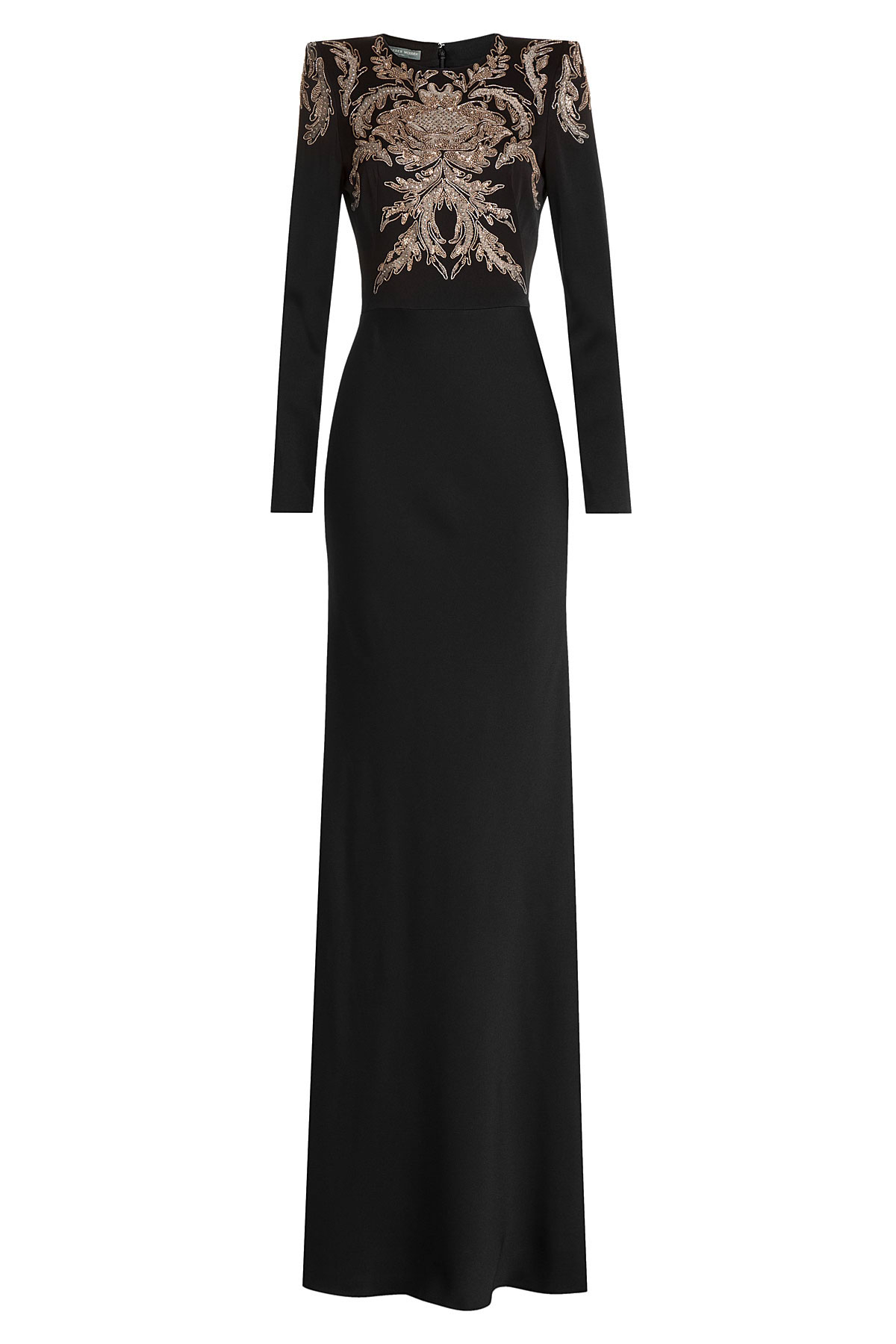 Alexander mcqueen Embellished Evening Gown in Black | Lyst