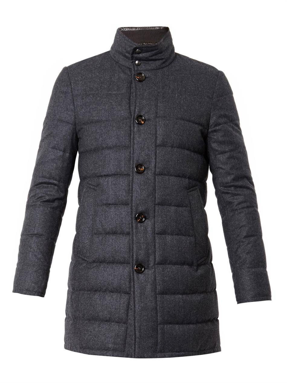 moncler vallier wool-flannel down coat moncler vallier wool-flannel down coat