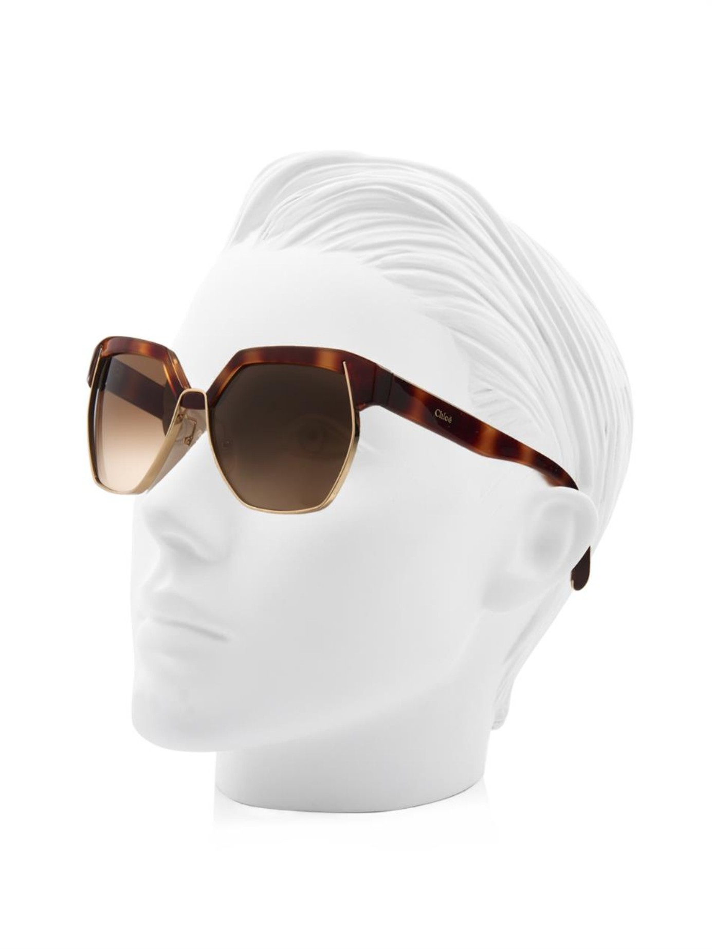 chloe tortoise shell sunglasses