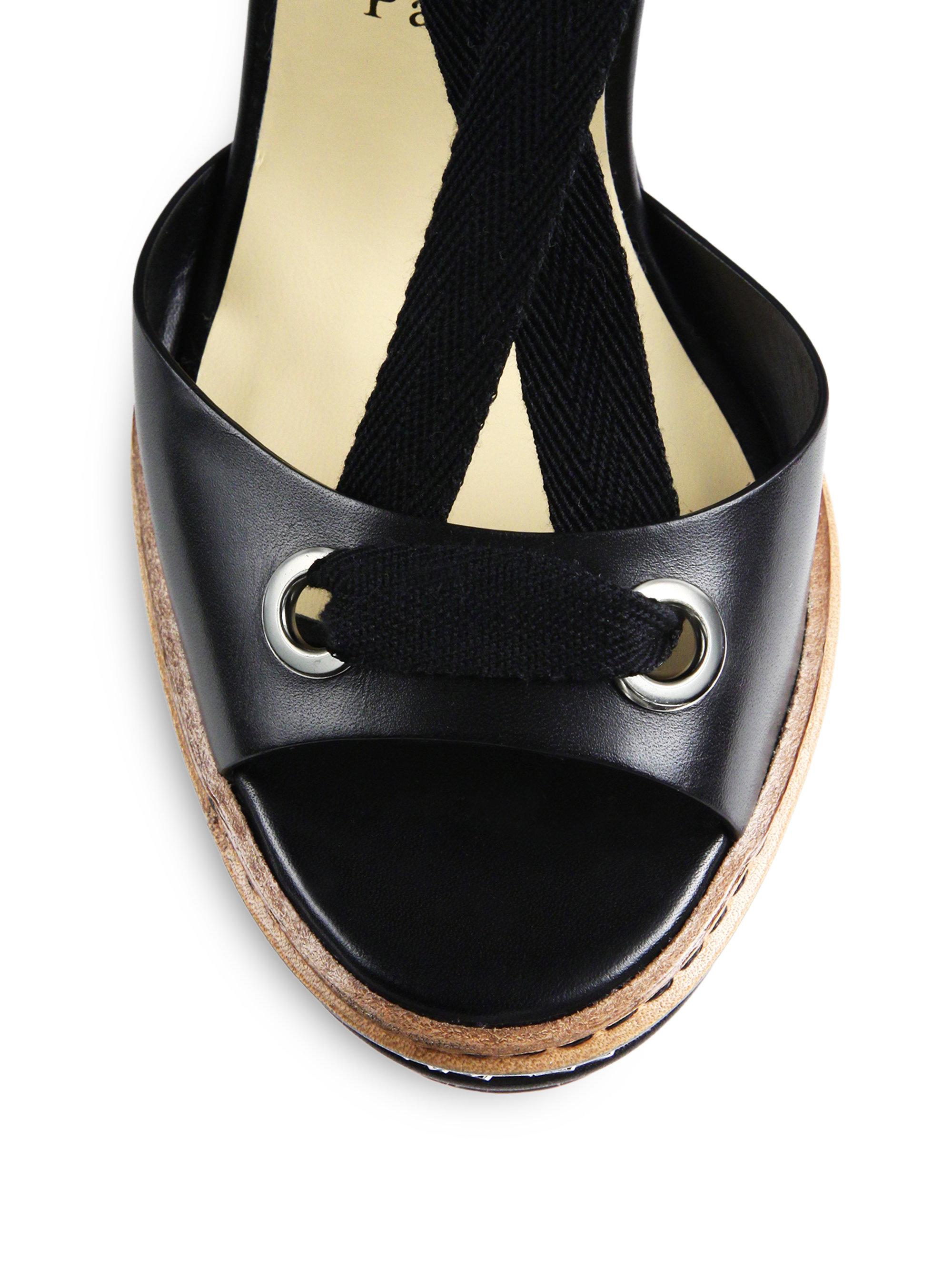 red louboutins men - Christian louboutin Tribuli Chain-detail Leather Espadrille Wedge ...