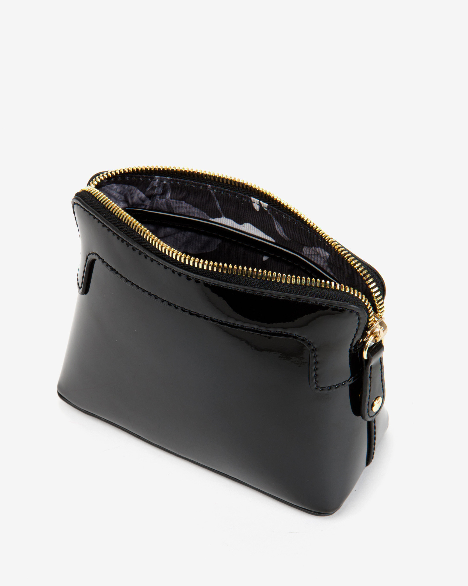 Ted baker Patent Cosmetic Bag in Black | Lyst