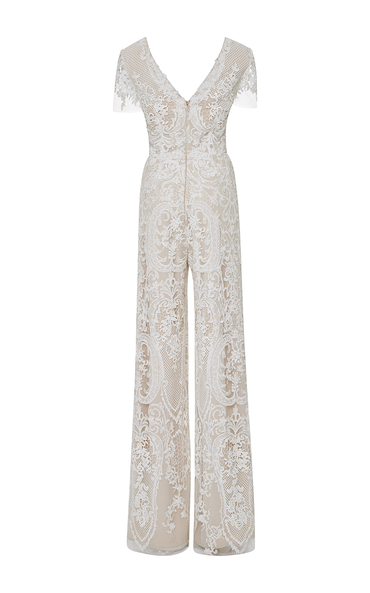embroidered white jumpsuit